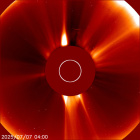 Latest LASCO C2 image of the Sun