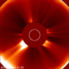 Latest LASCO C2 image of the Sun