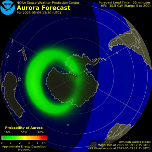 Current Southern hemispheric power input map