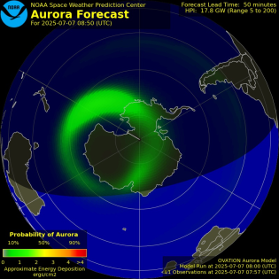 Current Southern hemispheric power input map