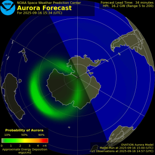 Current Southern hemispheric power input map