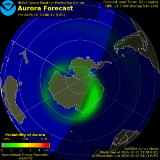 Current Southern hemispheric power input map