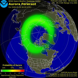 Current Northern hemispheric power input map