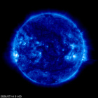 Click for time-lapse image of the sun